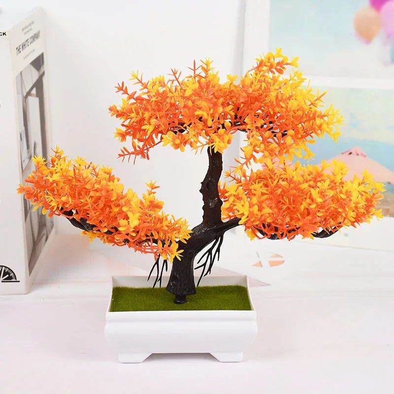 Artificial Plants Bonsai Small Tree Pot Fake Plant Flowers Potted Ornaments for Home Room Table Decoration Hotel Garden Decor - StudySphere