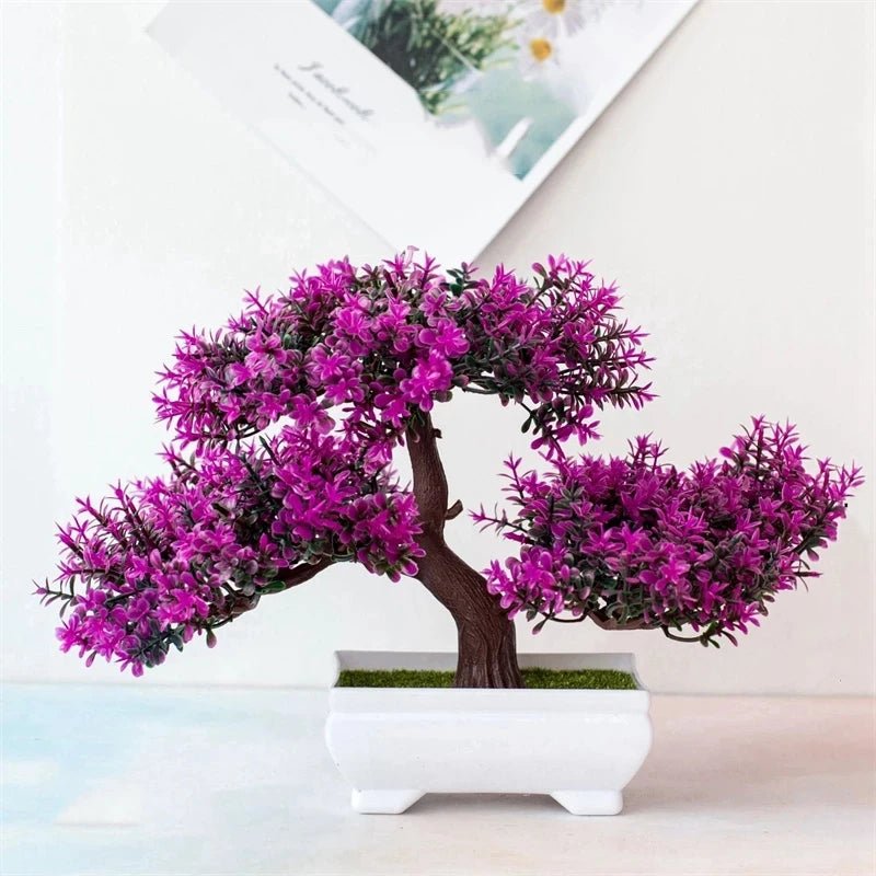 Artificial Plants Bonsai Small Tree Pot Fake Plant Flowers Potted Ornaments for Home Room Table Decoration Hotel Garden Decor - StudySphere