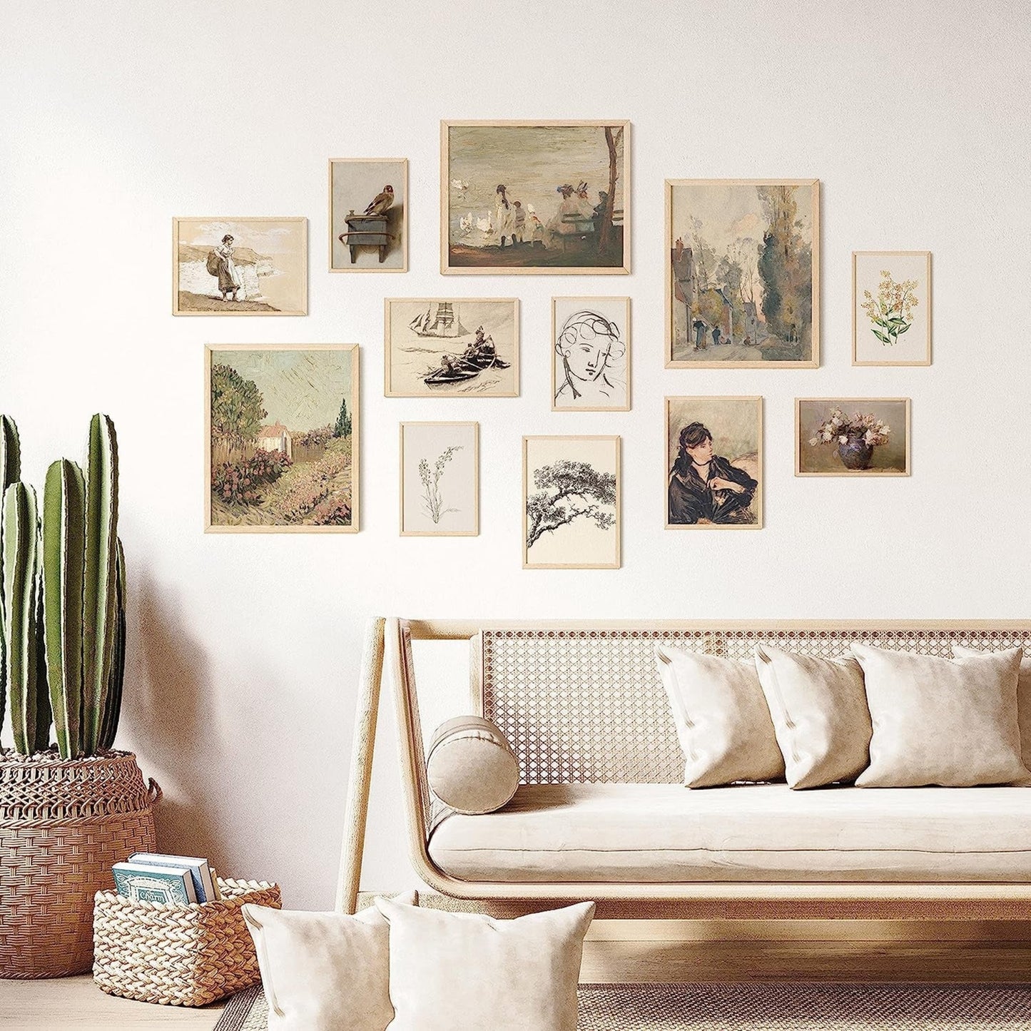 Vintage Light Academia Art Prints - Unframed Wall Decor for Cozy Bedroom - StudySphere