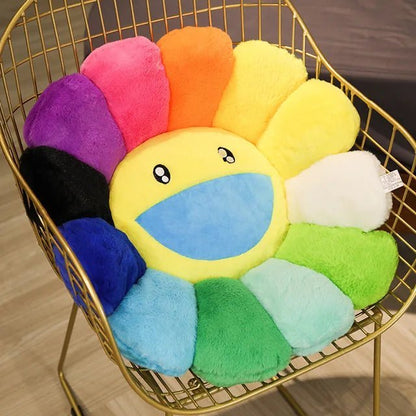 40cm Kawaii Sunflower Plush Toy Cushion - Indie Aesthetic Room Decor - StudySphere