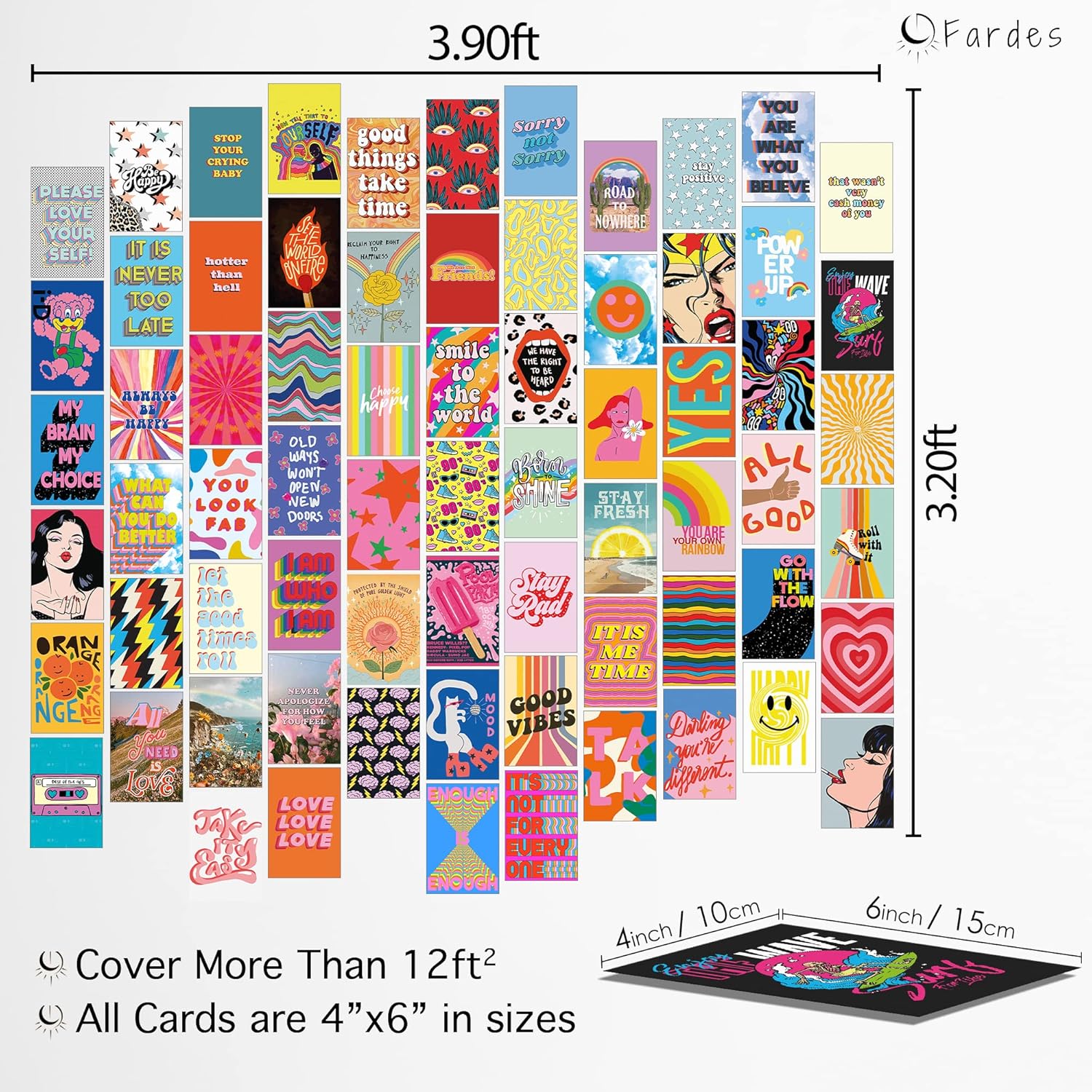 "70 - Piece Indie Wall Collage Kit for Bedroom Decor - Aesthetic Pictures for Teen Girls, Hippie and Y2K Dorm" - StudySphere