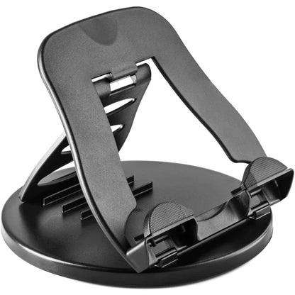 Adjustable Desk Phone Mount Stand for Office - Phone and Tablet Holder, Black - StudySphere