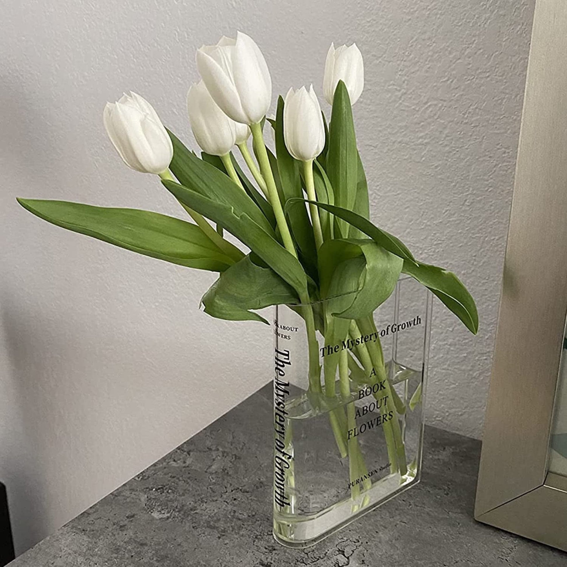 Bookend Vase - Unique Decor for Book Lovers- Minimalist Decor - StudySphere