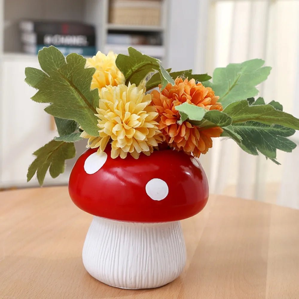 Creative Personality Mushroom Vase Home Decoration Living Room Ornaments Flower Arrangement Creative Hydroponic Decorations - StudySphere