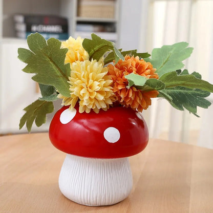 Creative Personality Mushroom Vase Home Decoration Living Room Ornaments Flower Arrangement Creative Hydroponic Decorations - StudySphere