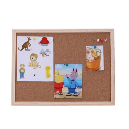 Decorative Cork Bulletin Board with Push Pins - Dorm Room Display - StudySphere