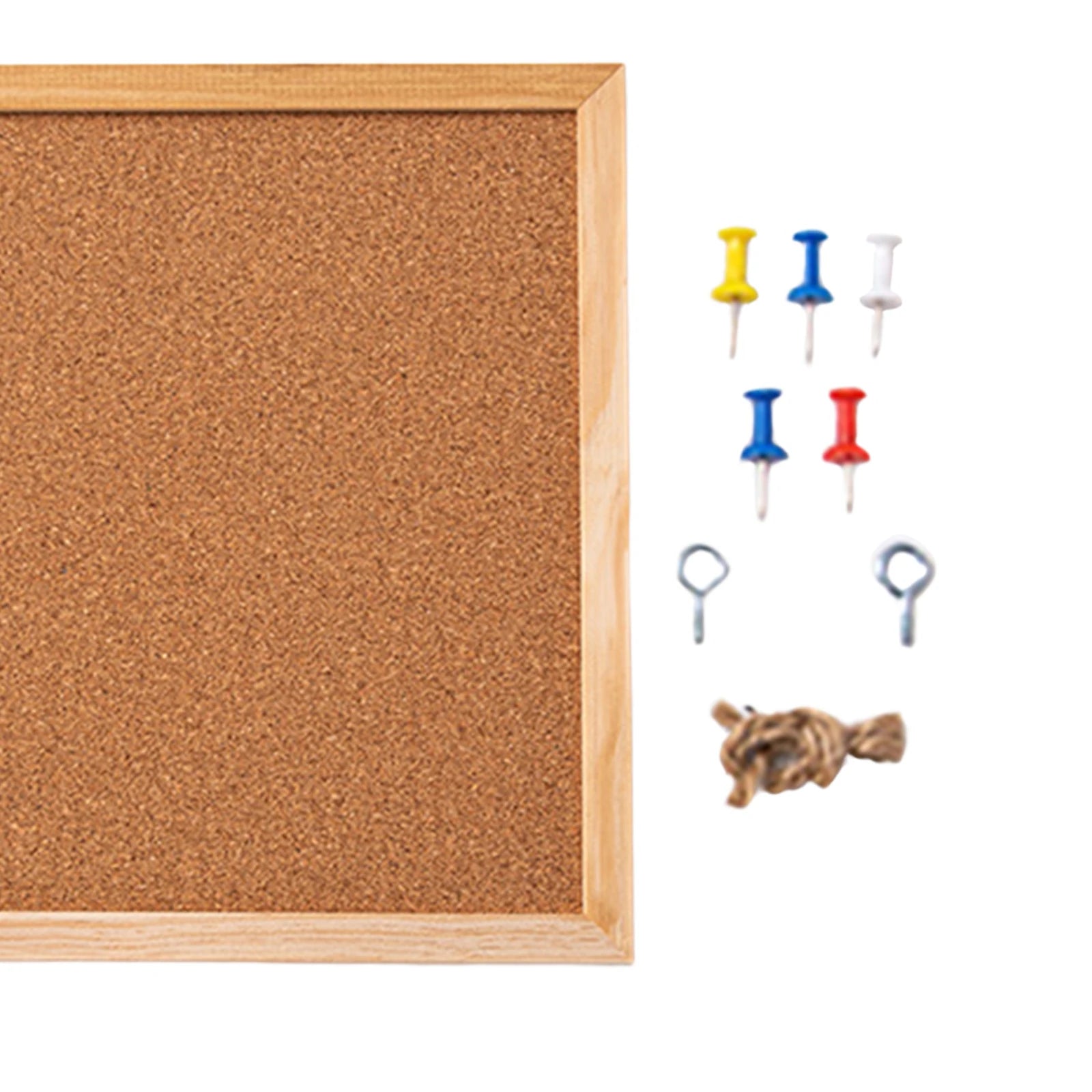 Decorative Cork Bulletin Board with Push Pins - Dorm Room Display - StudySphere