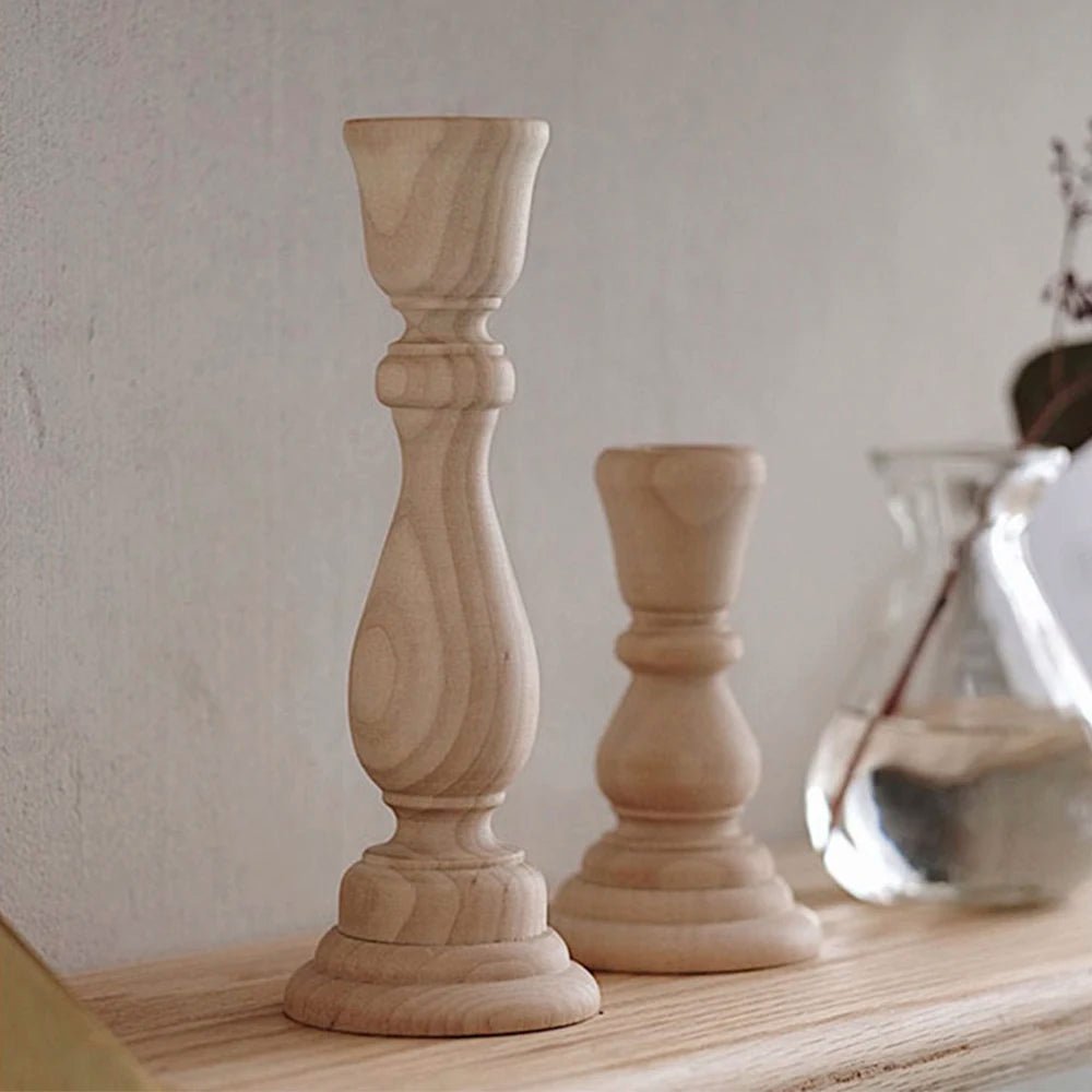 DIY Craft Wooden Candlesticks | Academia Decor - StudySphere