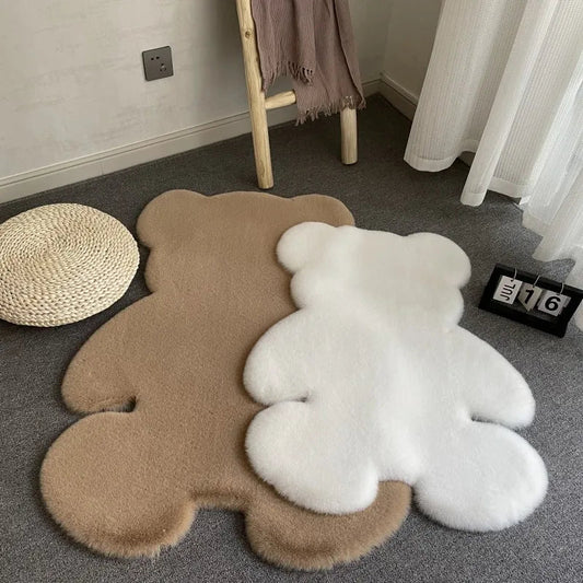 Fluffy' Floor Mat - Soft Anti - Skid Rug for Aesthetic Rooms - StudySphere