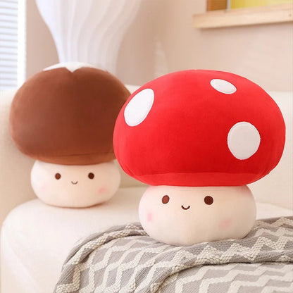 Kawaii Mushroom Plush Dolls Simulation Plant Pillow Lovely Toys for Home Decor Sleeping Cushion Stuffed Soft Dolls - StudySphere