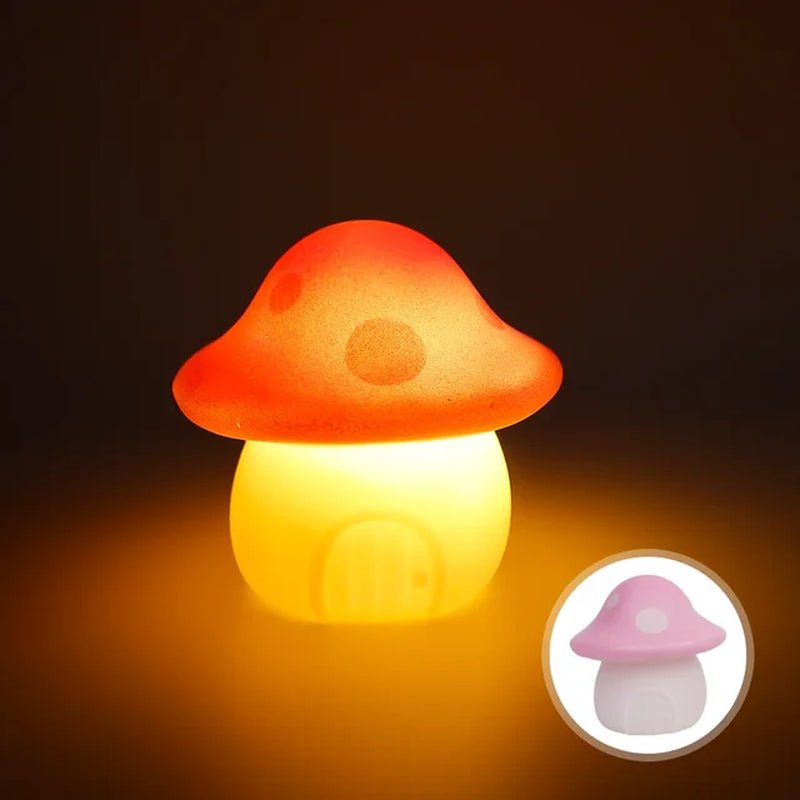 LED Portable Mushroom Night Light - Cute Bedroom Nightlight Cottagecore - StudySphere