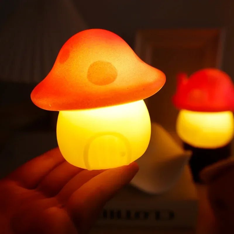 LED Portable Mushroom Night Light - Cute Bedroom Nightlight Cottagecore - StudySphere