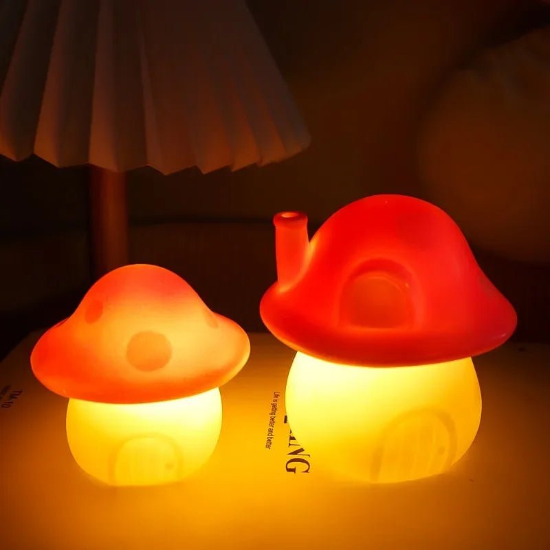 LED Portable Mushroom Night Light - Cute Bedroom Nightlight Cottagecore - StudySphere