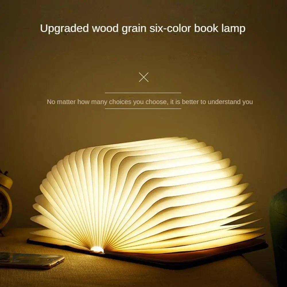 Light Academia 3D LED Book Light - USB Rechargeable, Foldable Desk Lamp - StudySphere