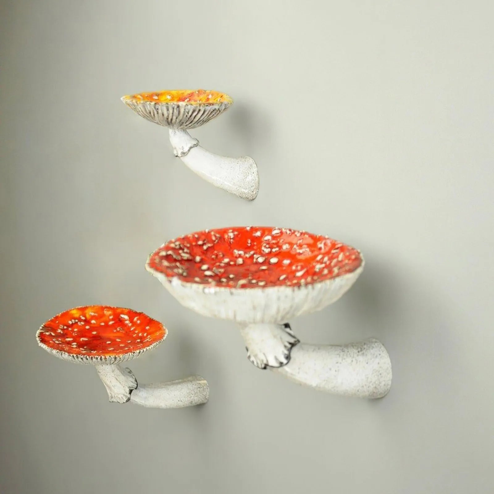 Mushroom - Hanging Shelf Wall Floating Shelf Mushroom - Wall Shelf Creative Storage Shelf Decoration Wall Kitchen Hanging Hook - StudySphere