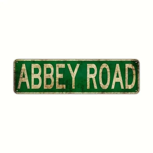 Vintage Metal Tin Signs Lovers Lane Retro Street Wall Decor Rustic Street Signs Abbey Road Street Signs Park Scenic Country - StudySphere