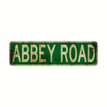 Vintage Metal Tin Signs Lovers Lane Retro Street Wall Decor Rustic Street Signs Abbey Road Street Signs Park Scenic Country - StudySphere