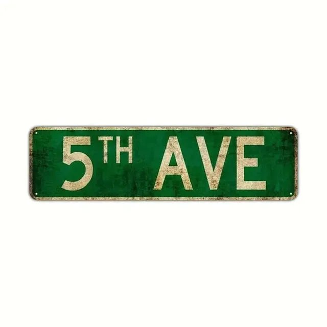 Vintage Metal Tin Signs Lovers Lane Retro Street Wall Decor Rustic Street Signs Abbey Road Street Signs Park Scenic Country - StudySphere